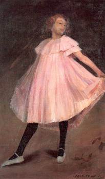 威廉 詹姆斯 格萊肯斯 Dancer in a pink dress